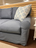 Baron Slipcover  - Blue Performance Fabric