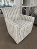 Jofran Blakely Blue Stripe Swivel Chair