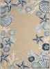 LR Home Veranda Natural Blue Rug