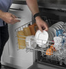 GE® Top Control with Plastic Interior Dishwasher with Sanitize Cycle & Dry Boost GDP630PGRWW