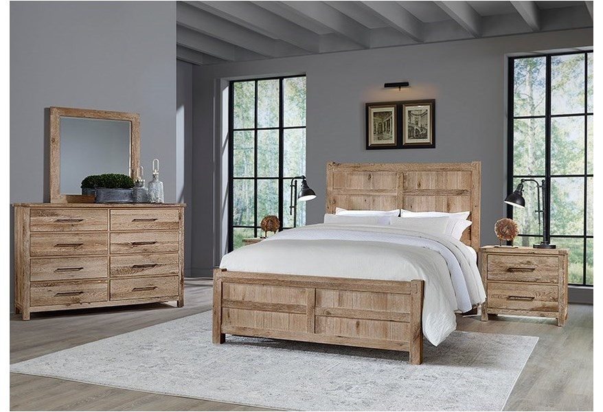 754 Dovetail Bed Sun Bleached Manteo Furniture & Appliance