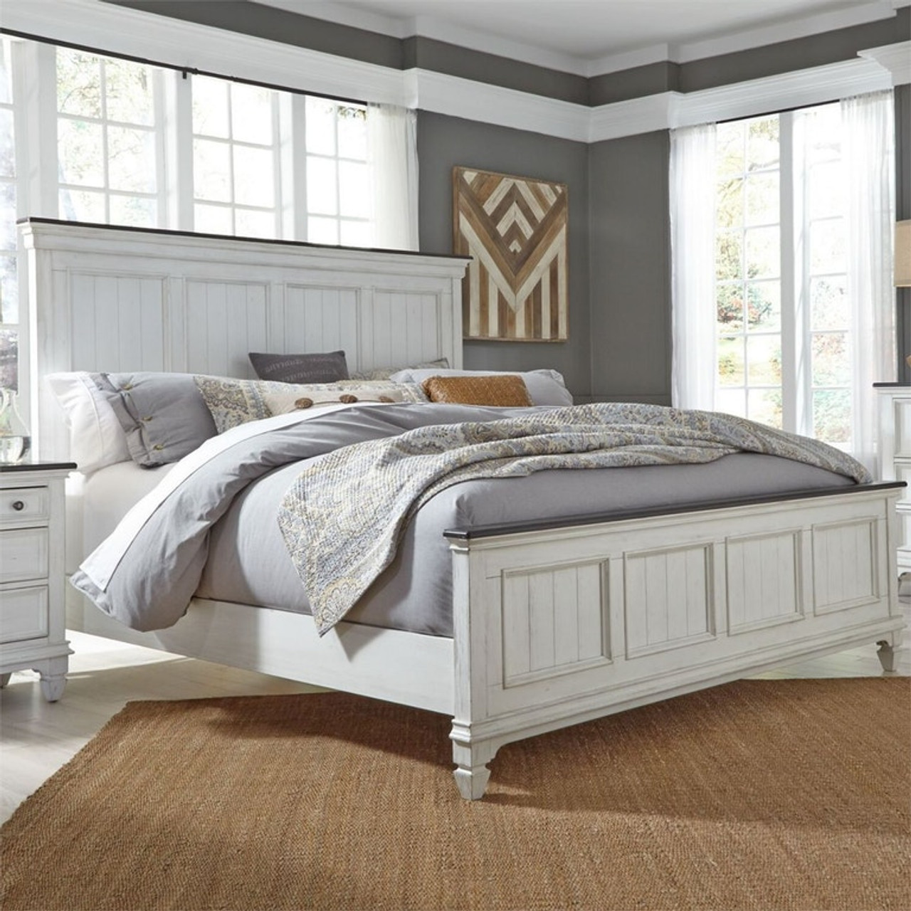 Liberty Allyson Park Queen Panel Bed - White