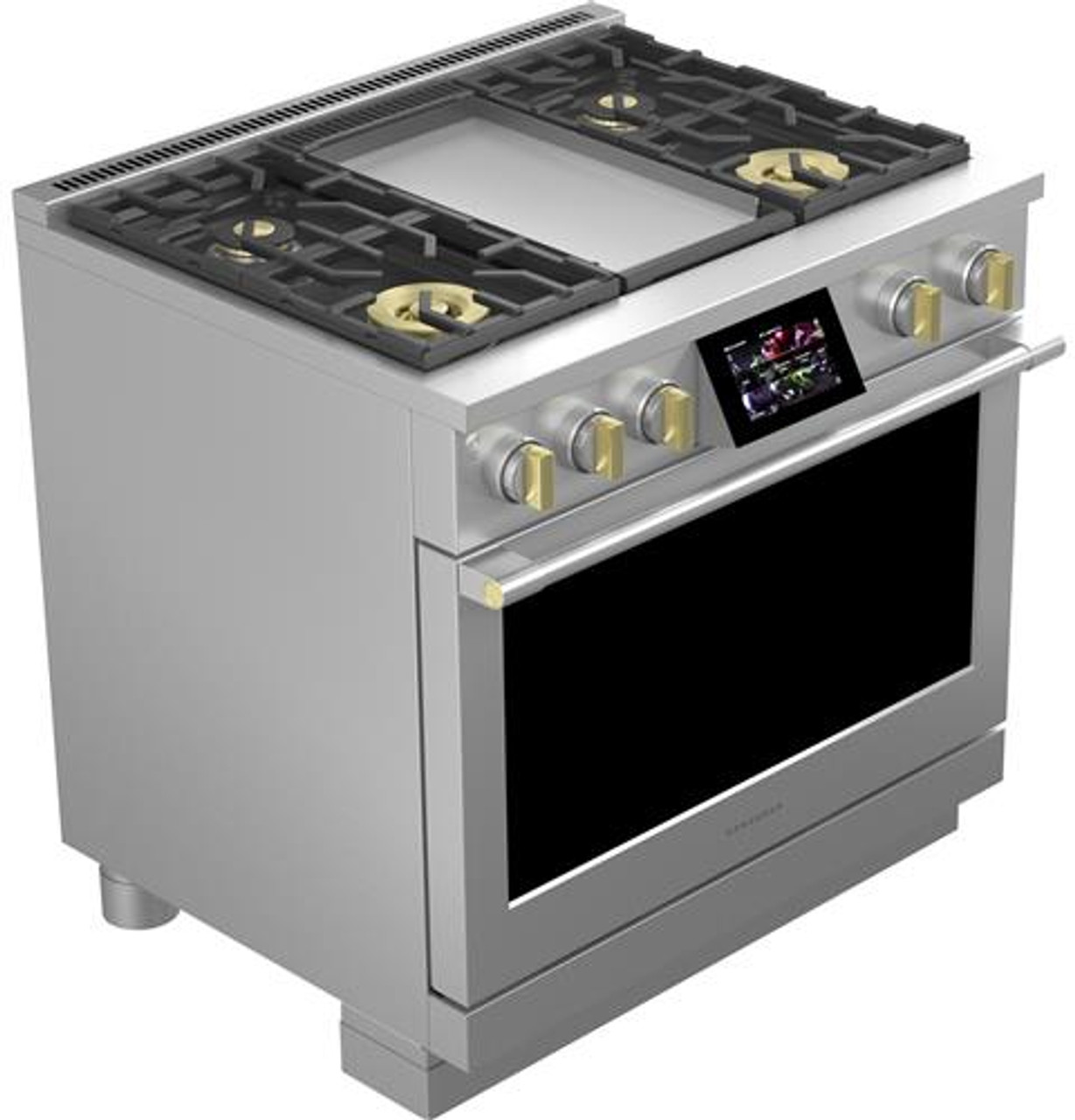 Monogram ZGU364NDTSS 36 Professional Gas Rangetop with 4 Burners and  Griddle (Natural Gas) - Stainless Steel