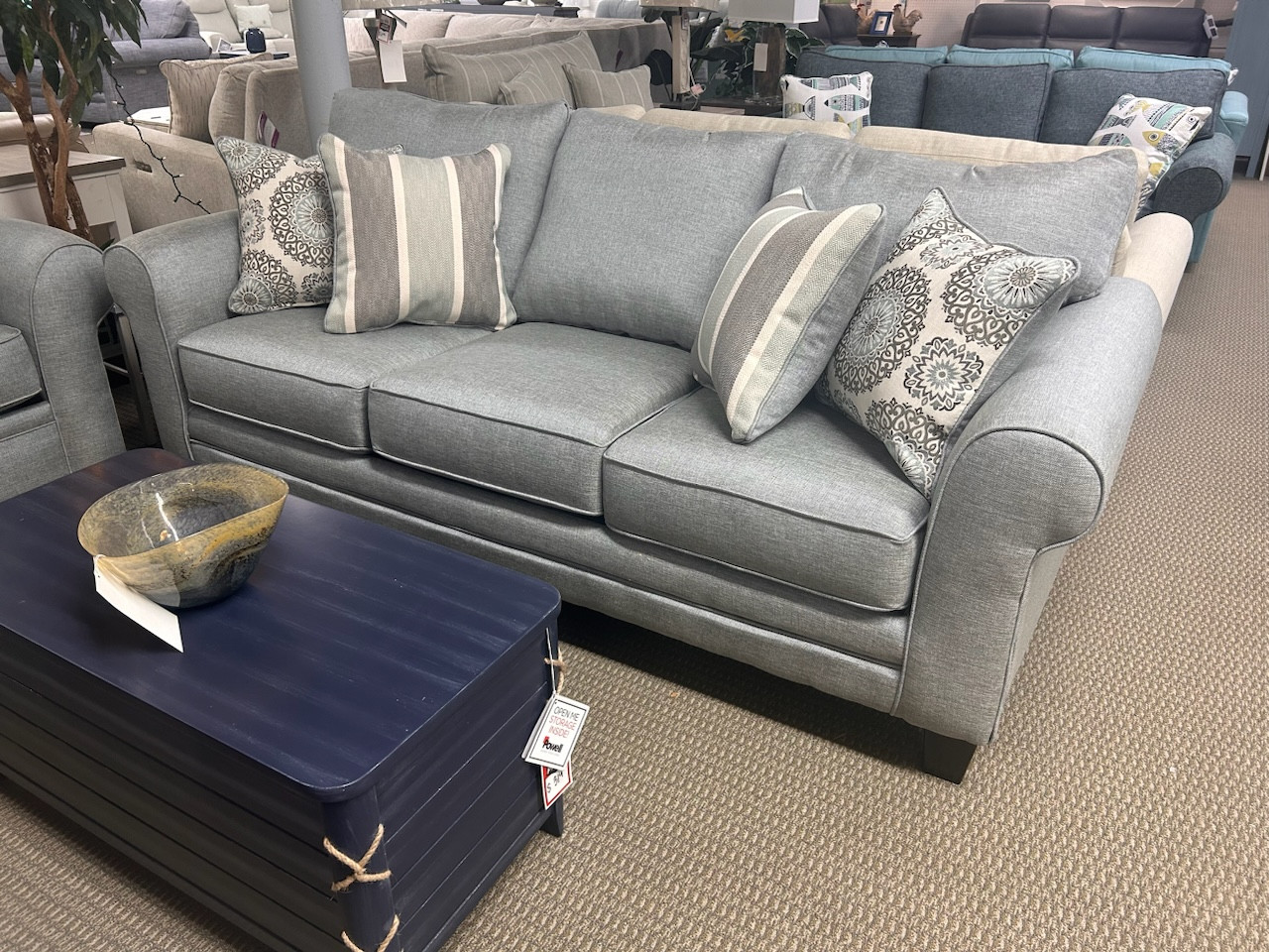 1144 Queen Sleeper - Grande Mist Revolution - Manteo Furniture