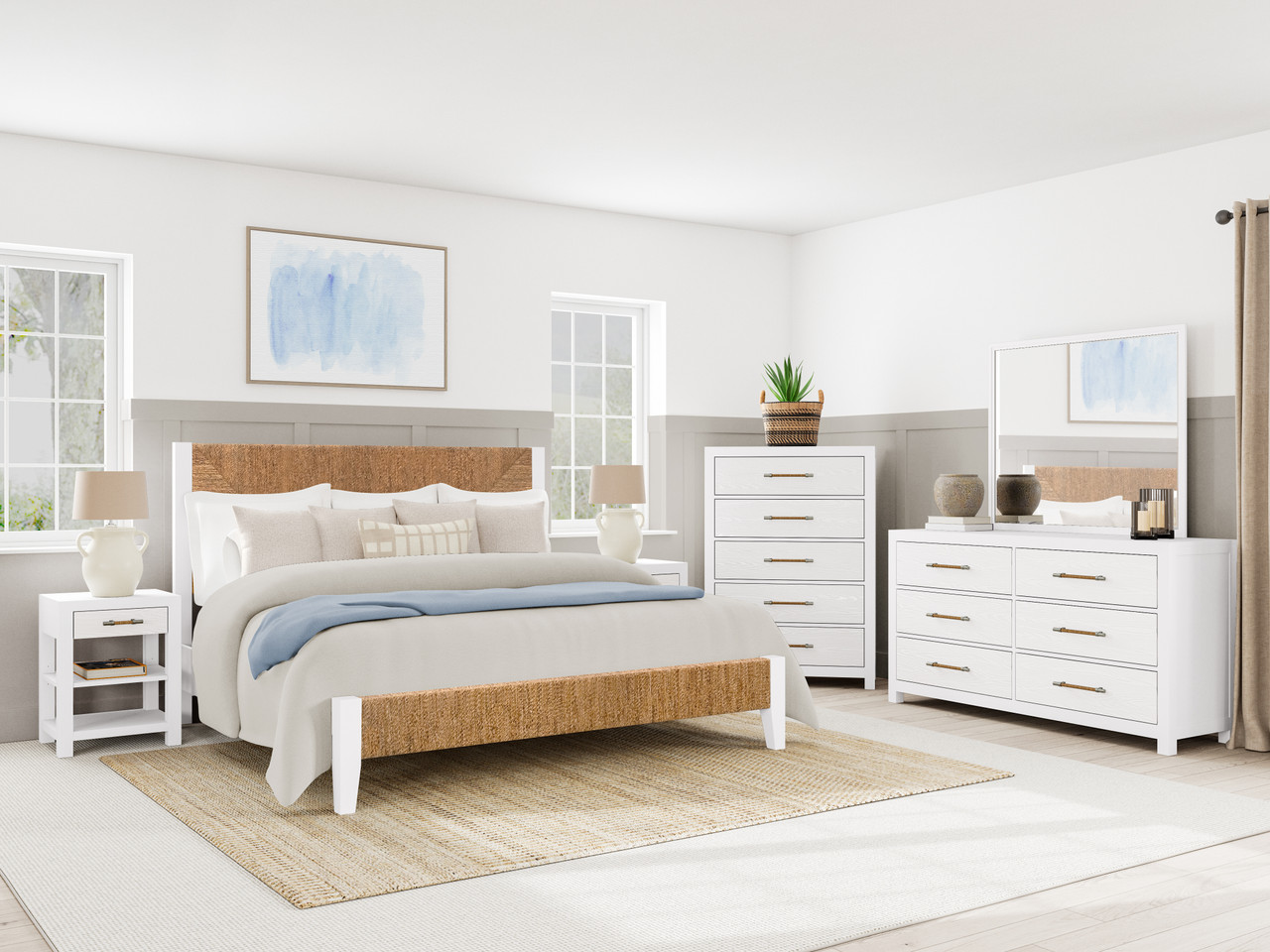 Rosalie Woven Panel Bed - Manteo Furniture & Appliance