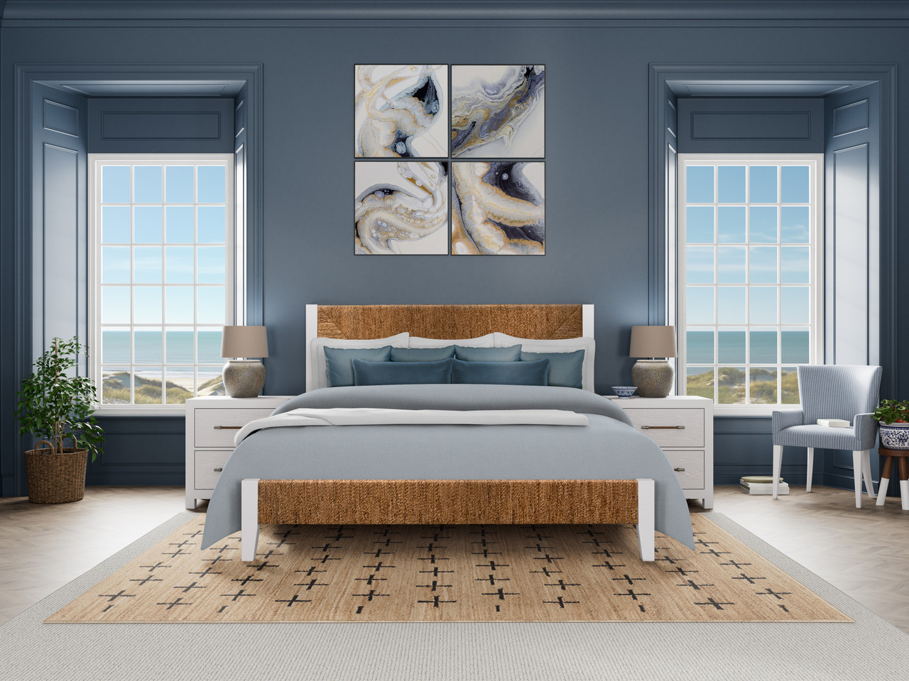 Rosalie Woven Panel Bed - Manteo Furniture & Appliance