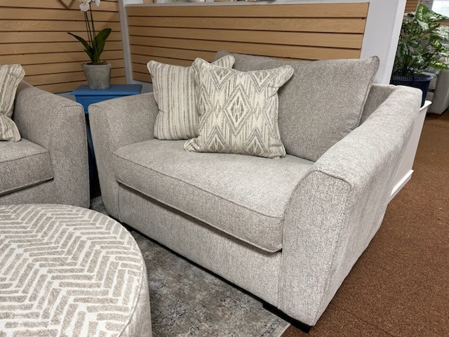 Fusion 9778 Sofa with Chaise Vibrant Oatmeal - Manteo Furniture