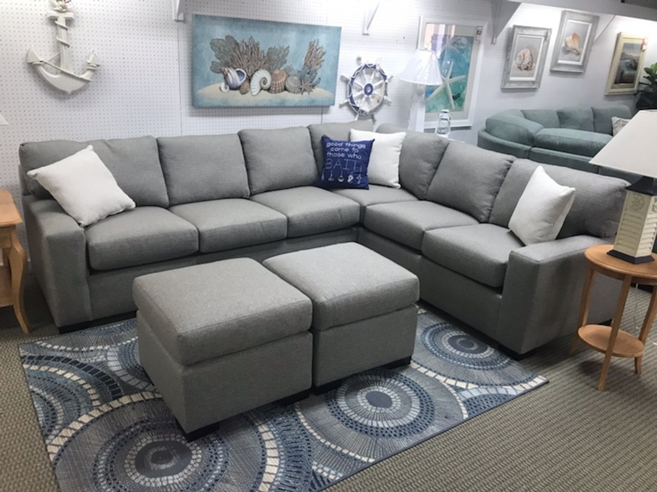 5060 503 Sectional With Queen Sleeper Revolution Fabric Manteo Furniture Appliance Or get a little luxe with faux leather or velvet.
