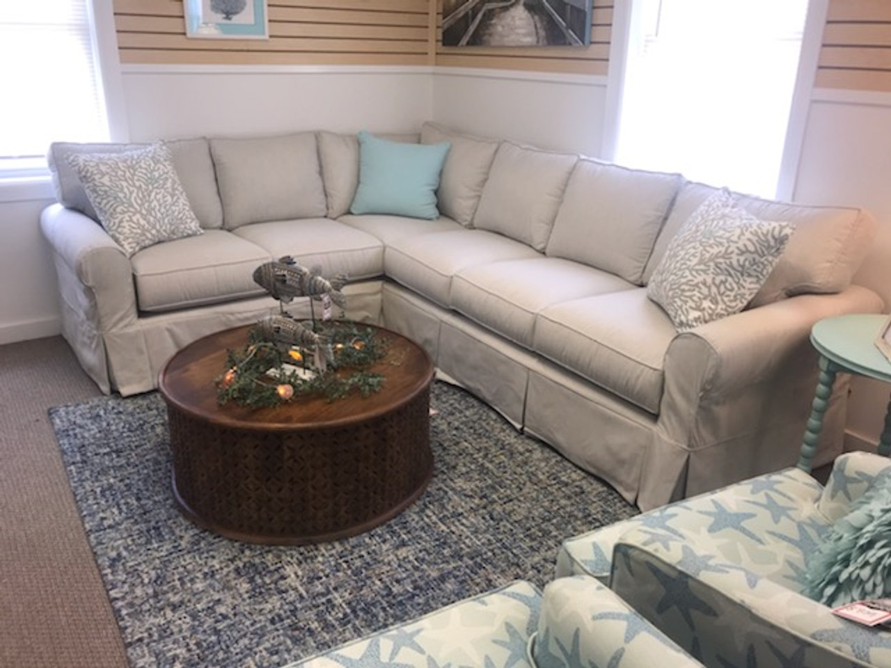725 Outdura Slipcover Sectional Manteo Furniture Appliance
