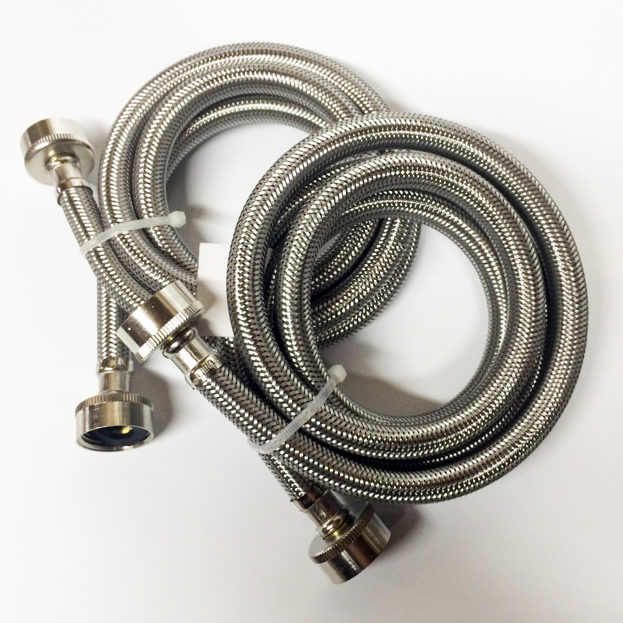 Braided Stainless Steel Washer Hose (2 pack) Manteo Furniture & Appliance