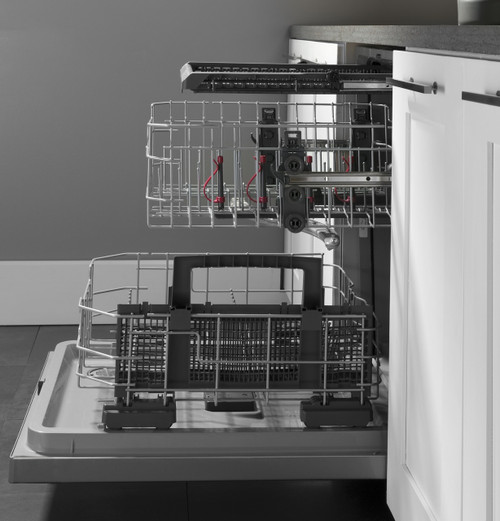 GE® Top Control with Plastic Interior Dishwasher with Sanitize Cycle