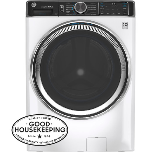 GFW850SSNWW GE® 5.0 CU. FT. CAPACITY SMART FRONT LOAD ENERGY STAR® STEAM WASHER WITH SMARTDISPENSE™ ULTRAFRESH VENT SYSTEM WITH ODORBLOCK™ AND SANITIZE + ALLERGEN