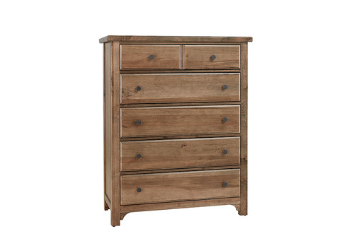 Cool Farmhouse Natural 5 Drawer Chest