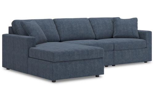 Ashley Modmax Ink Sofa with Chaise - Nuvella Performance Fabric! 