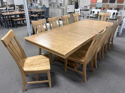Cosmopolitan Large Dining Set Honey Finish 