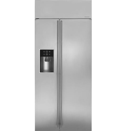 Monogram 36" Built-In Side-by-Side Refrigerator with Dispenser ZISS360DKSS