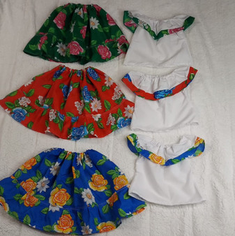 Falda y blusa niña 6 años