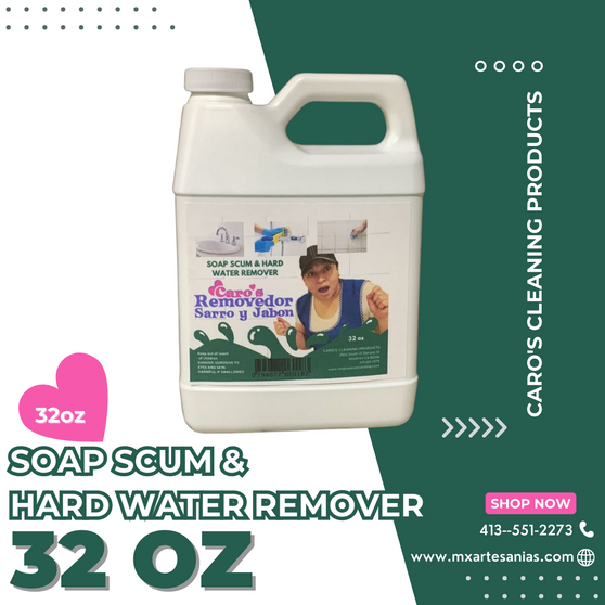 sarro, removedro, jabon pegado, soap scum, hardwater, mold, mole, 32ox, liquido, limpieza, cleaner, bano, bath, tub, puerta, ventana, limpiador de bano, cleaning, bathroom, shower, rust, mojo, caros, carolina, 32oz, botella