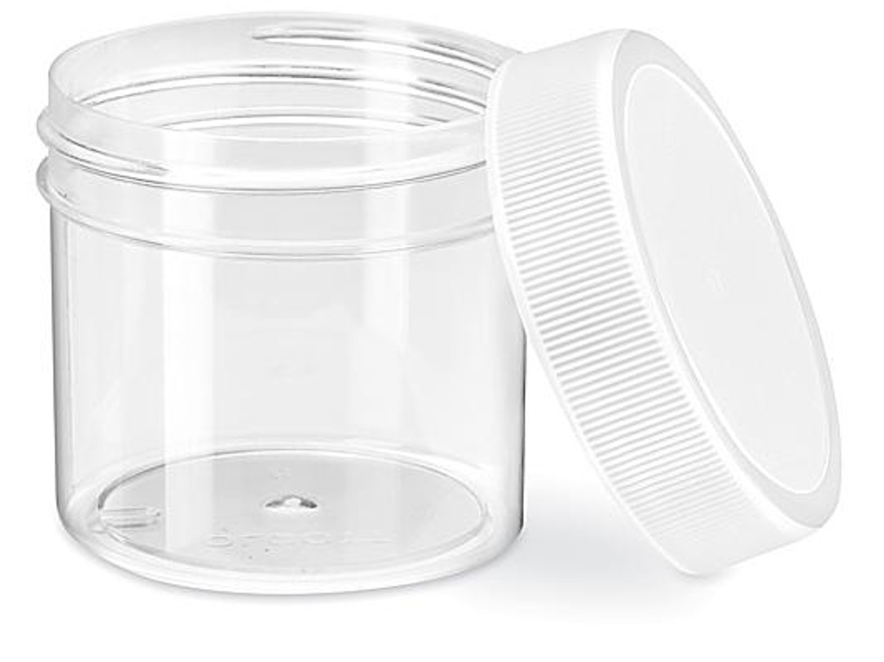STORAGE Jar CONTAINERS Clear Polystyrene Wide Mouth Containers