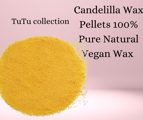 Candelilla Wax Pellets 100% Pure Natural Vegan Wax For Soap, Candles, Lip Balm, Creams, Lotion, and more