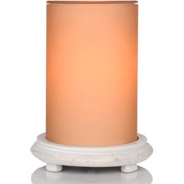 Candleglow Simmering Light with Antique White Base