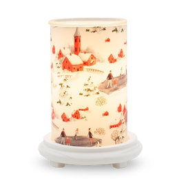 Winter Village Simmering Light with Antique White Base Winter Village Simmering Light with Antique White Base
