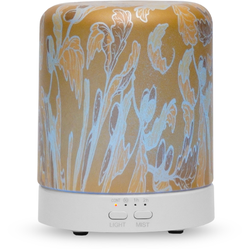 Gold Foliage Mini Ultrasonic Aroma Diffuser