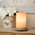 Candleglow Simmering Light with Antique White Base