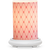 Pink Argyle Simmering Light with Antique White Base