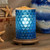 Blue Bubbles Simmering Light with Wood Grain Base