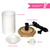 Rainbow Iridescent Simmering Light with Antique White Base