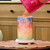 Tie Dye Simmering Light with Antique White Base