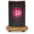 Black Drip Candle Simmering Light with Wood Grain Base