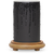 Black Drip Candle Simmering Light with Wood Grain Base