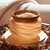 Tan Artglass LED Simmer Pot
