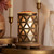 Golden Mirage Simmering Light with Wood Grain Base