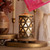 Golden Mirage Simmering Light with Wood Grain Base