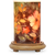 Midnight Blooms Simmering Light with Wood Grain Base