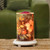 Midnight Blooms Simmering Light with Antique White Base