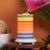 Fiesta Stripes Simmering Light with Antique White Base