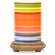 Fiesta Stripes Simmering Light with Wood Grain Base