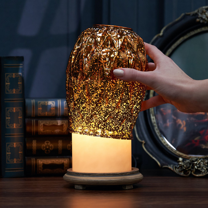 Gold Mercury Glass Accent Shade - Pink Zebra Home