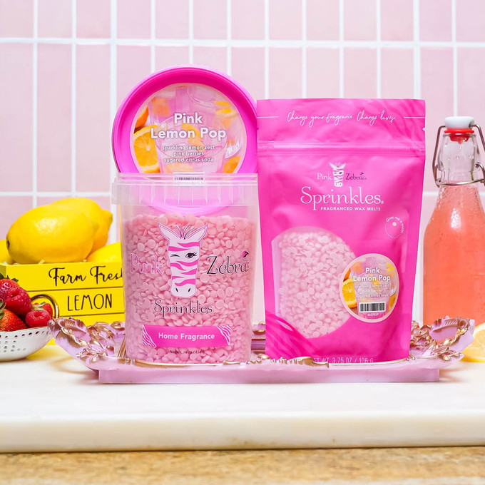 Pink Lemon Pop Bag Sprinkles - Pink Zebra Home