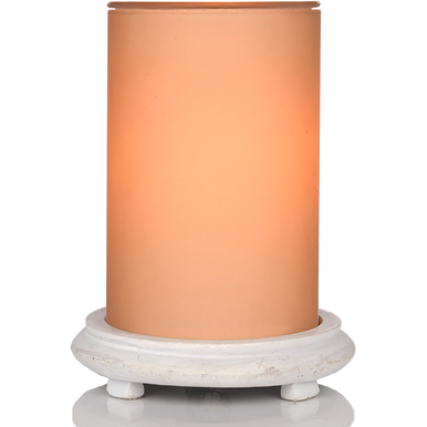 Candleglow Simmering Light with Antique White Base - Pink Zebra Home