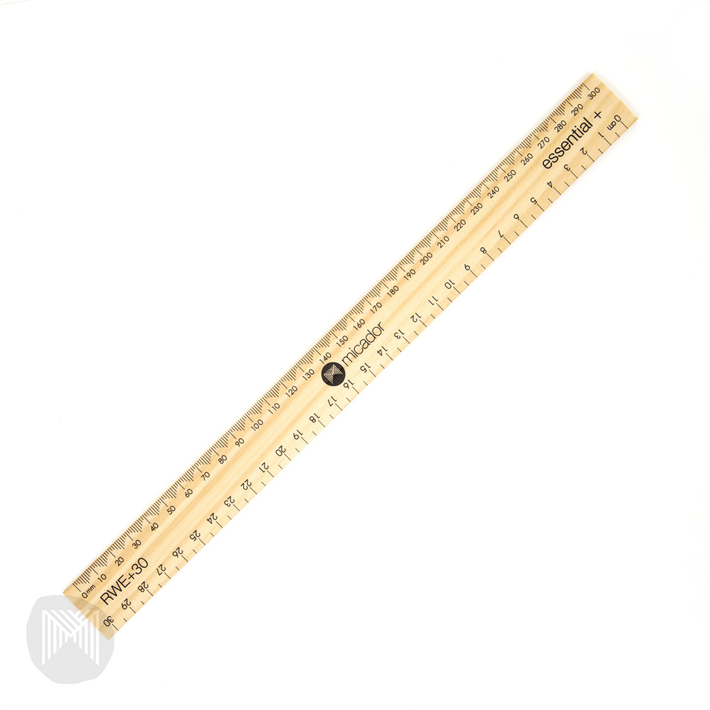 Wooden Ruler 30cm Fsc 100 Micador