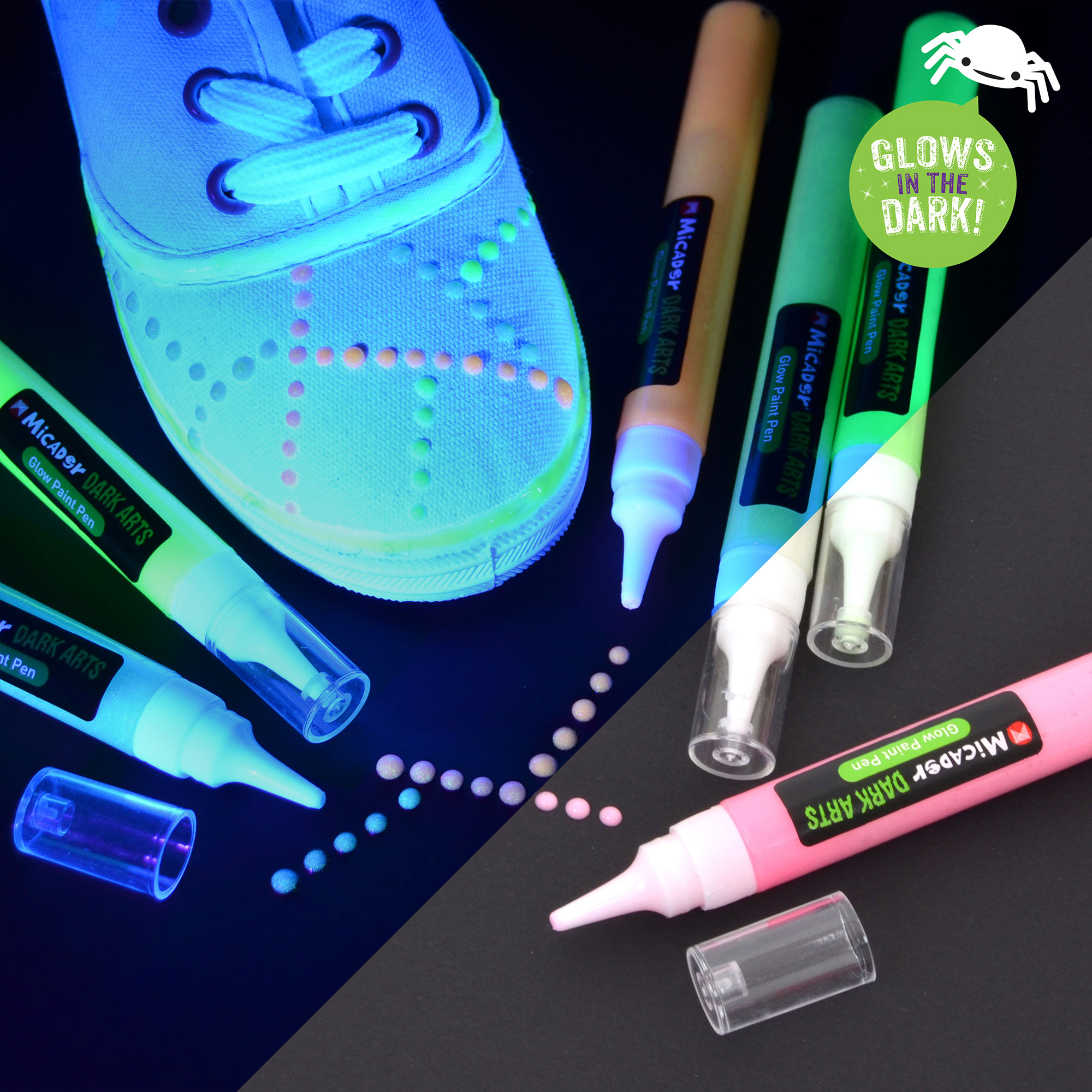 Dark Arts Glow Paint | Micador