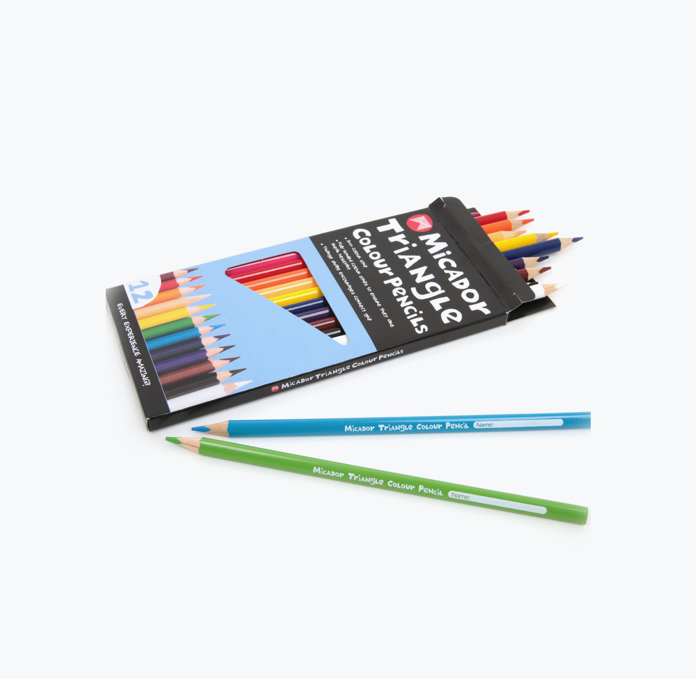 Triangular Jumbo Colouring Pencils/ Colour Barrell - School