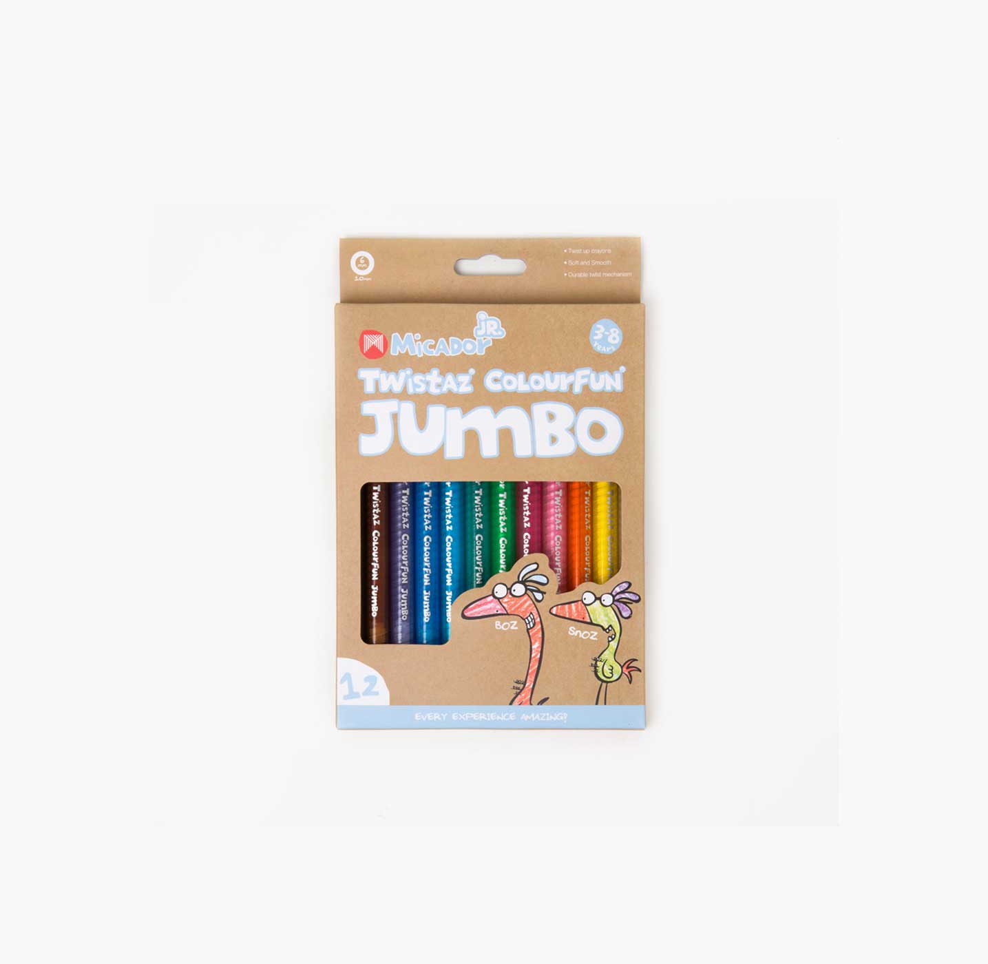 Twist-out wax crayons, 24 colors, Art Story Wooden Colored Pencils  Crayons/Water-color Pens Crayons