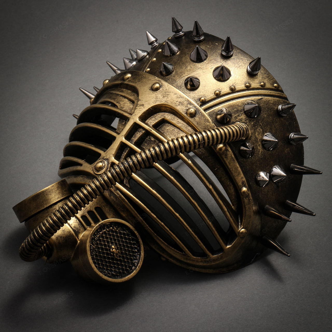 Silver Steampunk Masquerade Mask - Screamers Costumes