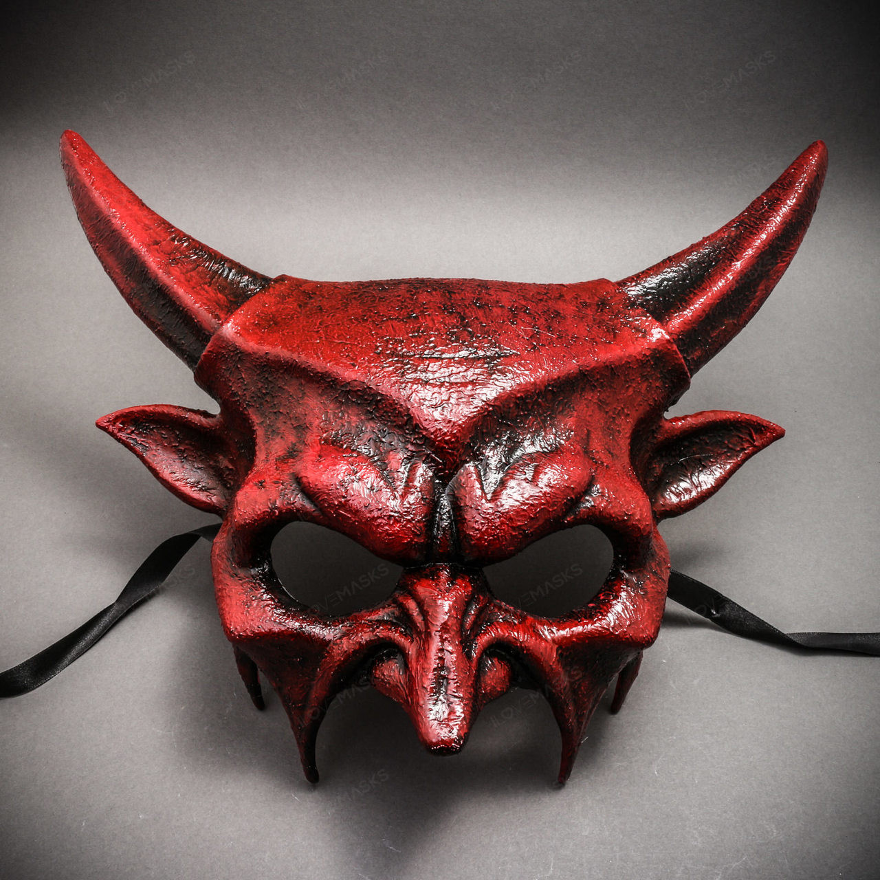 Scary Halloween Mask Demon Horror Devil Masquerade Red 8749